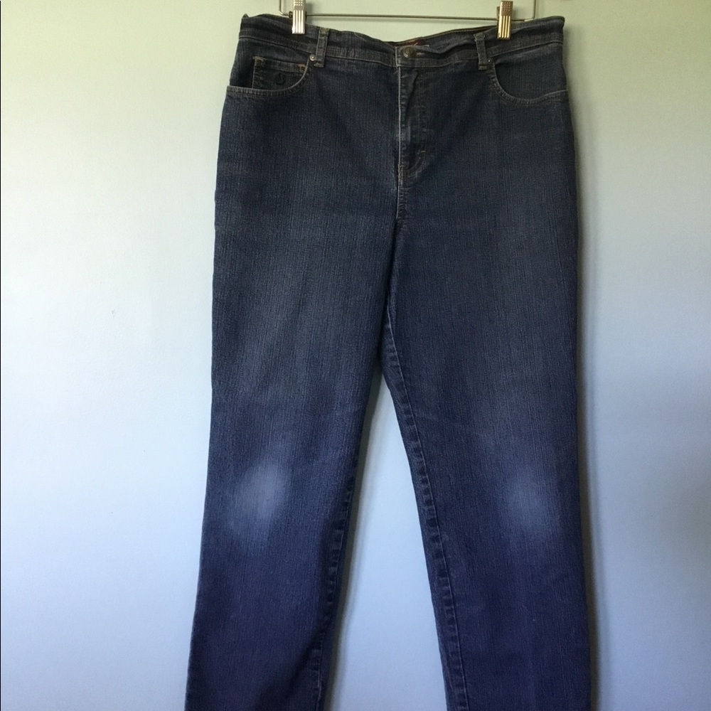Gloria Vanderbilt Capri jeans sz 16 blue denim